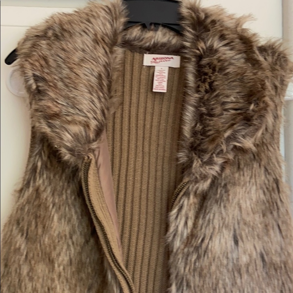 Faux fur vest